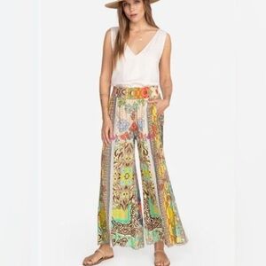 Johnny Was Rachel Wide-Leg Pants Size M